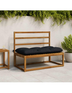 Cuscini per Panchina a 2 Pezzi VIANEN 100% Poliestere Blu Scuro