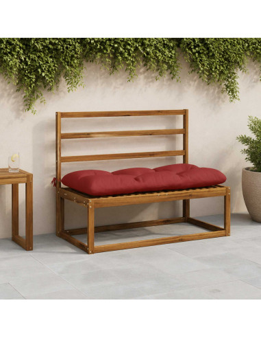 Cuscini per Panchina a 2 Pezzi VIANEN 100% Poliestere Rosso
