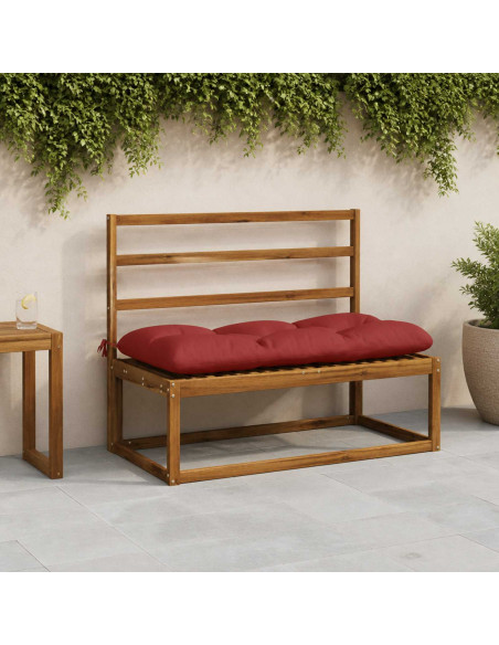 Cuscini per Panchina a 2 Pezzi VIANEN 100% Poliestere Rosso