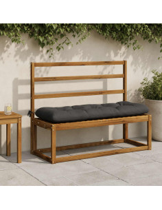 Cuscino per panchina VIANEN 100% Poliestere Antracite