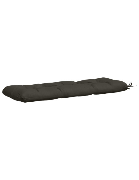 Cuscini per Panchina a 2 Pezzi VIANEN 100% Poliestere Antracite