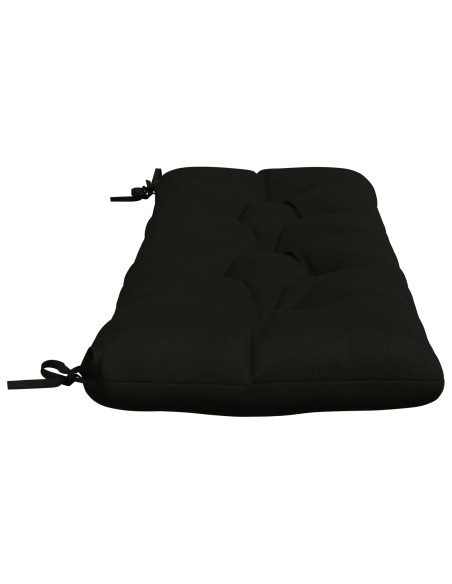 Cuscini per Panchina a 2 Pezzi VIANEN 100% Poliestere Nero