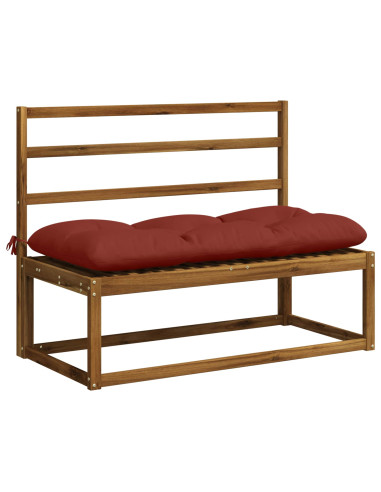 Cuscini per Panchina a 2 Pezzi VIANEN 100% Poliestere Rosso