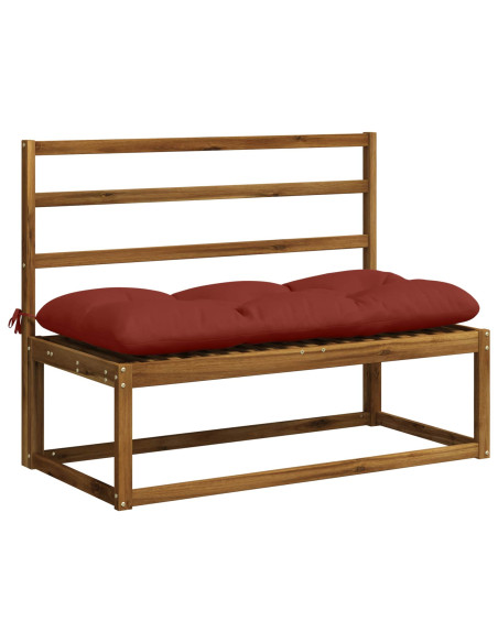 Cuscini per Panchina a 2 Pezzi VIANEN 100% Poliestere Rosso