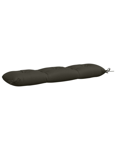 Cuscini per Panchina a 2 Pezzi VIANEN 100% Poliestere Antracite