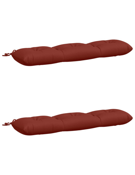 Cuscini per Panchina a 2 Pezzi VIANEN 100% Poliestere Rosso