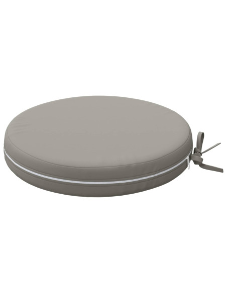 Cuscini per Sedia in 4 Pezzi SOEST 4 pz 100% Poliestere Grigio