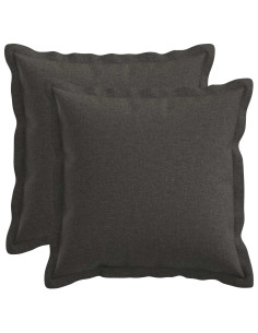 Cuscino con cuscino HOUTEN 2 pz Grigio Scuro Lino