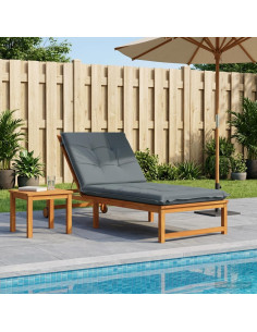 Cuscino per Lettino GEMERT 100% Poliestere Blu 190 x 70 x 9 cm