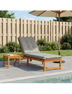 Cuscino per Lettino GEMERT 100% Poliestere Grigio