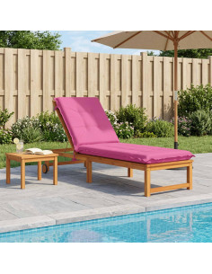 Cuscino per Lettino GEMERT 100% Poliestere Rosa 190 x 50 x 9 cm
