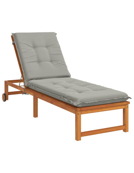 Cuscino per Lettino GEMERT 100% Poliestere Grigio
