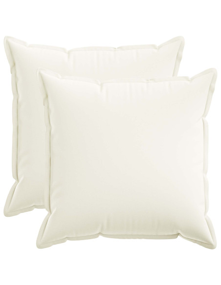 Federa 2 pcs HOUTEN Bianco 55 x 55 cm Lino