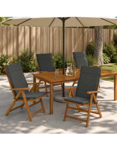 Cuscini per Sedia Alta in 4 Pezzi GEMERT 4 pcs 100% Poliestere