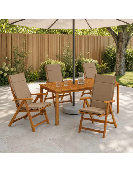 Cuscini per Sedia Alta in 4 Pezzi GEMERT 4 pcs 100% Poliestere