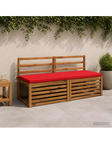Cuscino per panchina SOEST 100% Poliestere Rosso