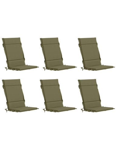Cuscini per Sedia Alta in 6 Pezzi GEMERT 6 pcs 100% Poliestere