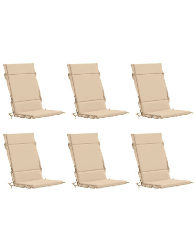 Cuscini per Sedia Alta in 6 Pezzi GEMERT 6 pcs 100% Poliestere