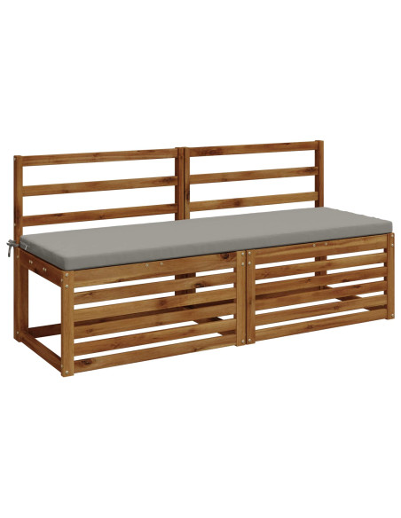 Cuscino per panchina SOEST 100% Poliestere Grigio