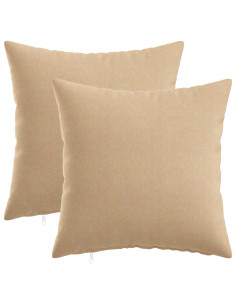 Cuscino con cuscino HEERLEN 2 pz Crema Tessuto