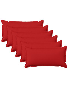Federa 6 pcs HOUTEN Rosso 40 x 80 cm Lino