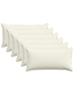 Federa 6 pz HOUTEN Crema 40 x 80 cm corduroy