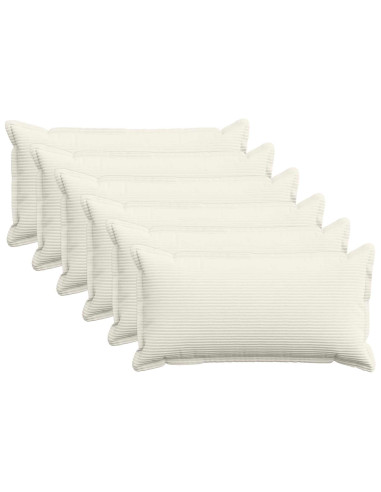 Federa 6 pz HOUTEN Crema 40 x 80 cm corduroy