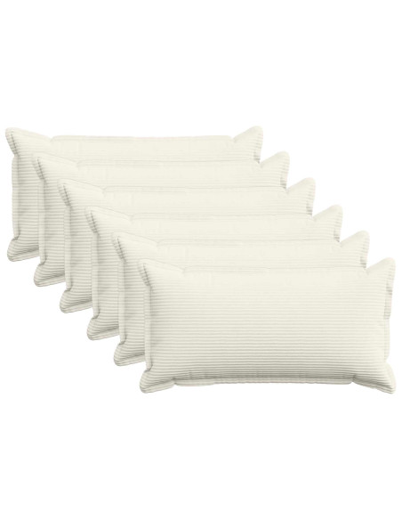 Federa 6 pz HOUTEN Crema 40 x 80 cm corduroy