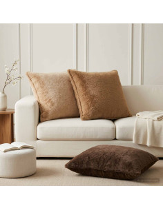 Federa 2 pz HOUTEN Marrone Chiaro 65 x 65 cm
