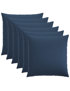 Federa 6 pz HEERLEN Blu 55 x 55 cm Tessuto