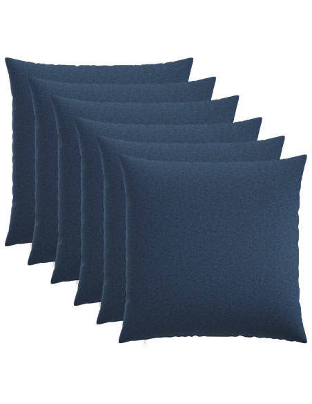 Federa 6 pz HEERLEN Blu 55 x 55 cm Tessuto