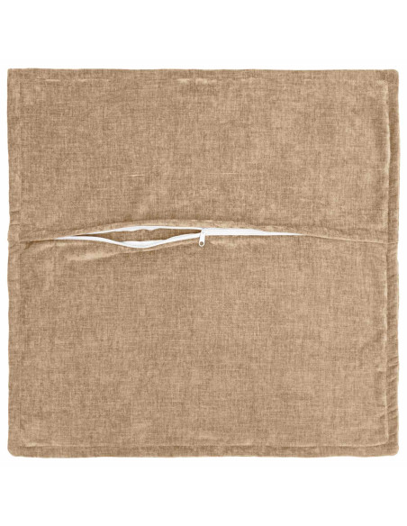 Federa 6 pz HOUTEN Tortora 80 x 80 cm Tessuto Chenille