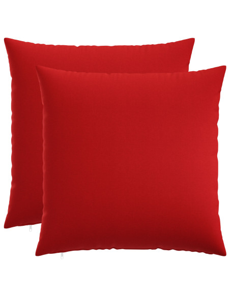 Federa 2 pz HEERLEN Rosso 65 x 65 cm Tessuto