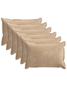 Federa 6 pz HOUTEN Tortora 50 x 80 cm Tessuto Chenille 2