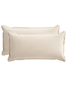 Federa 2 pz HOUTEN Crema 40 x 70 cm Tessuto Chenille 2
