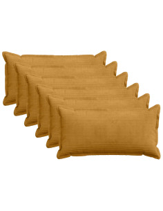 Federa 6 pz HOUTEN Giallo 40 x 80 cm corduroy