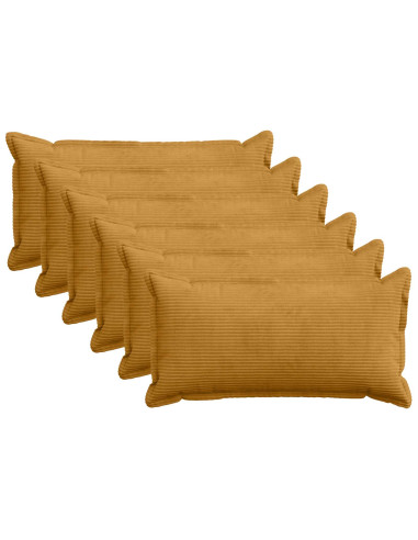 Federa 6 pz HOUTEN Giallo 40 x 80 cm corduroy