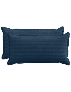Federa 2 pz HOUTEN Blu navy 40 x 80 cm corduroy