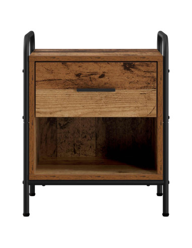 Armadio da Notte 2 pz Legno antico 40 x 30 x 50 cm