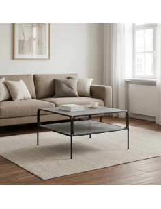 Tavolo laterale Sonoma grigio 100 x 50 x 46 cm
