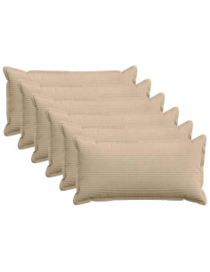 Federa 6 pz HOUTEN Tortora 40 x 80 cm corduroy