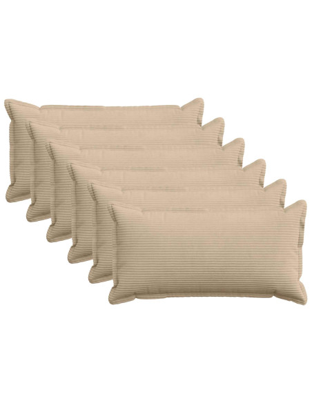 Federa 6 pz HOUTEN Tortora 40 x 80 cm corduroy