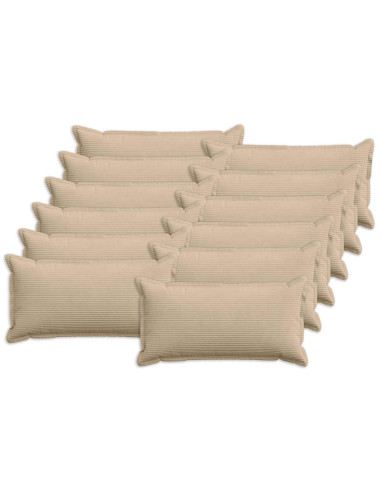 Federa 12 pz HOUTEN Tortora 40 x 80 cm corduroy