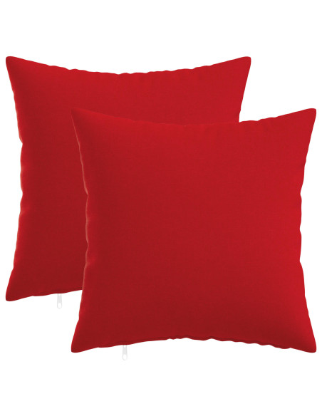 Federa 2 pz HEERLEN Rosso 35 x 35 cm Tessuto