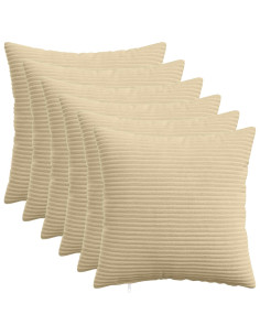 Federa 6 pz HEERLEN Grigio Verde 35 x 35 cm corduroy