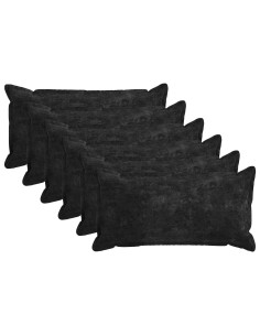 Federa 6 pz HOUTEN Antracite 40 x 80 cm Tessuto Chenille 2