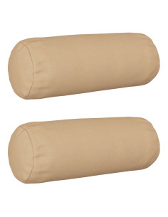 Federa 2 pz HEERLEN Crema Ø 15 x 40 cm Tessuto