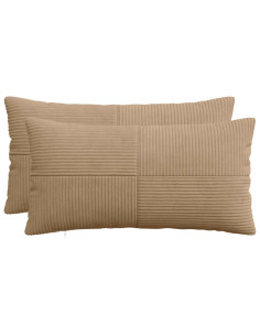 Federa 2 pcs ALMELO Marrone 40 x 80 cm corduroy