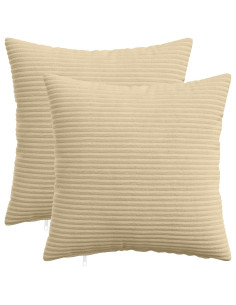 Federa 2 pz HEERLEN Grigio Verde 30 x 30 cm corduroy
