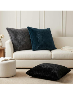 Federa 2 pz HOUTEN Grigio Scuro 65 x 65 cm
